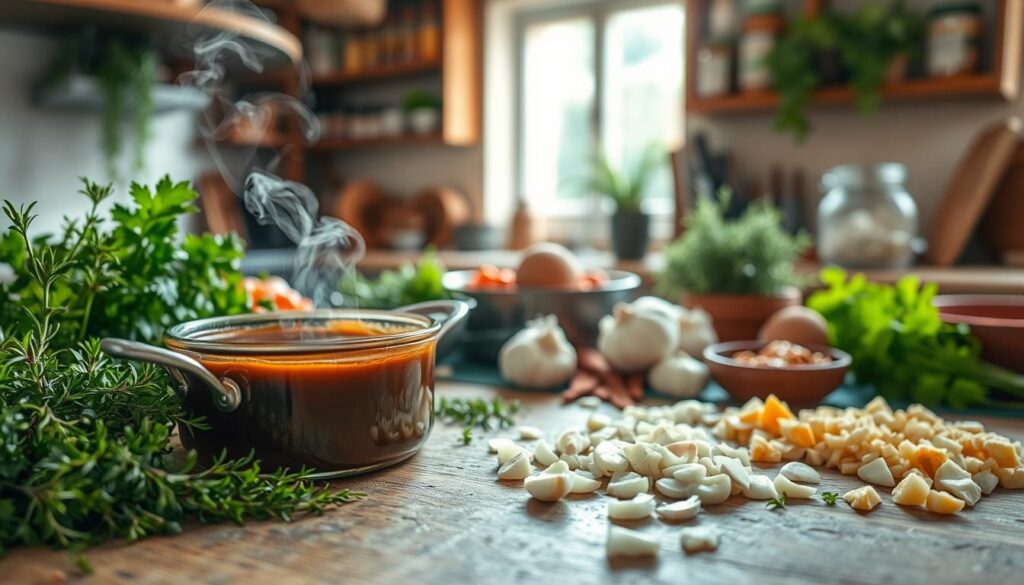 Enhancing your gravy with fresh herbs and aromatics Enhancing your gravy with fresh herbs and aromatics