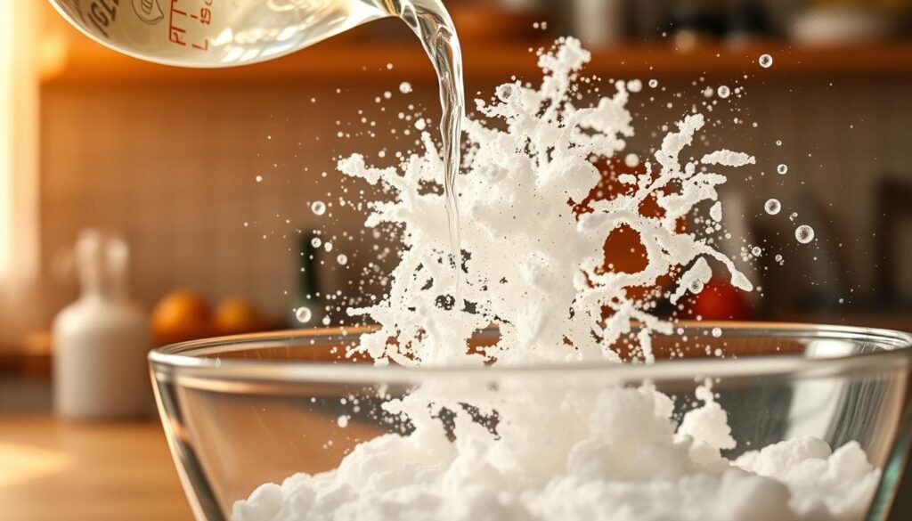 acid and baking soda reaction