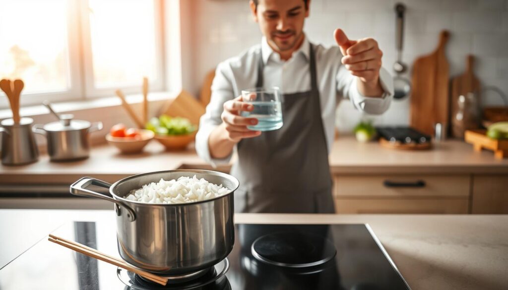 cooking rice preparation
