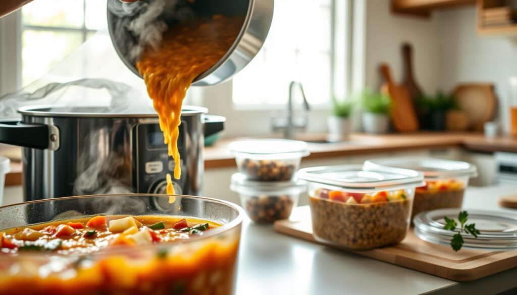 freezing soup for storage