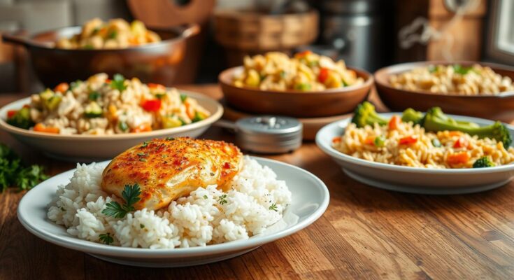 what can I make with chicken and rice for dinner