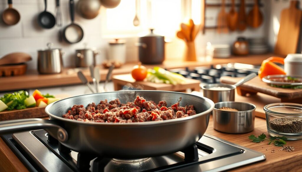 ground meat cooking techniques