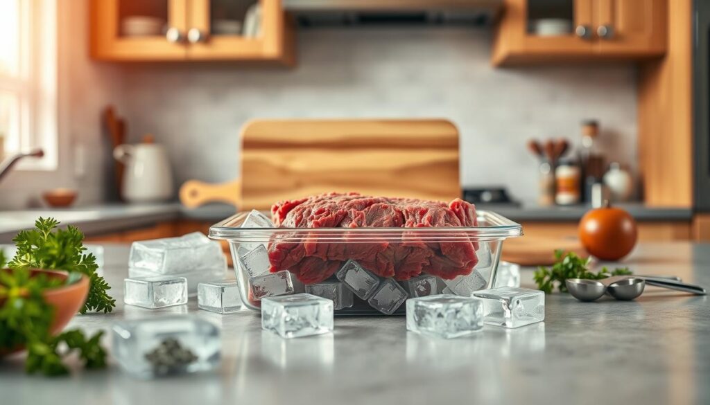 thawing ground beef safely